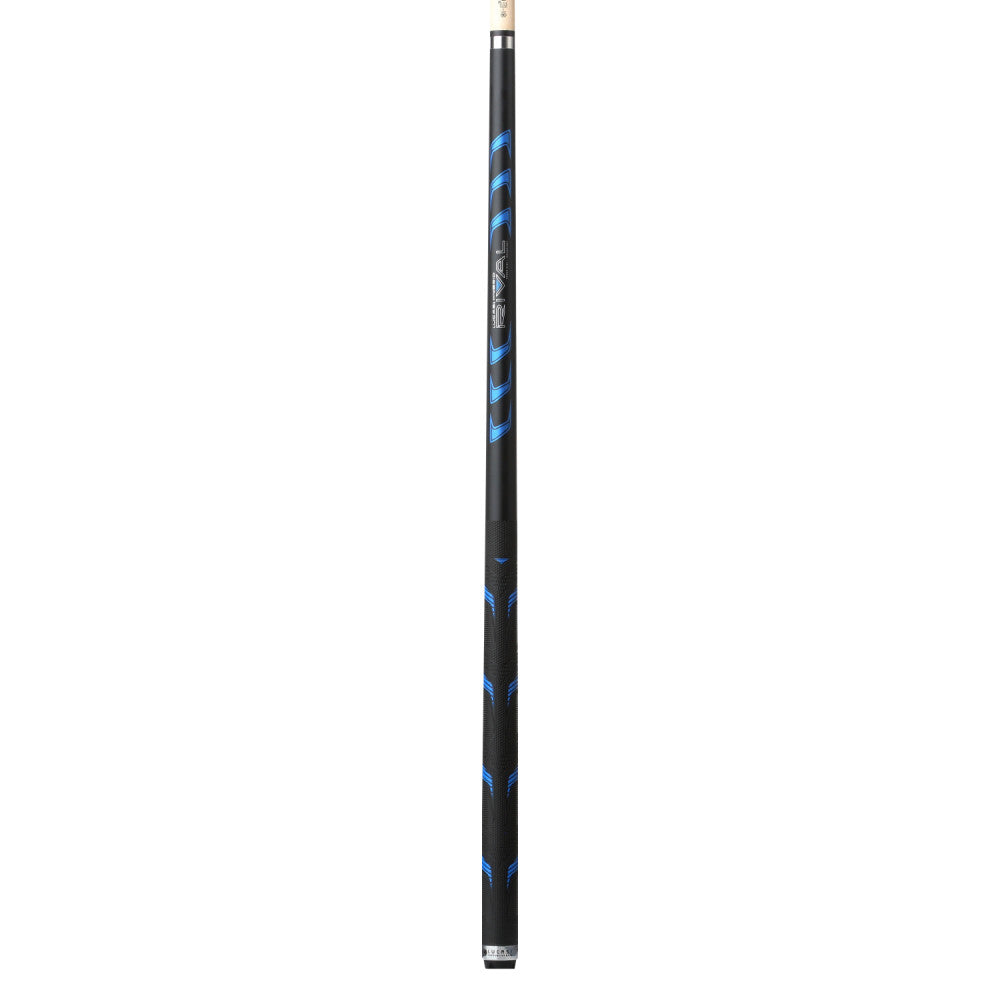 Lucasi Hybrid Rival Black & Metallic Blue Matte Finish Cue with Rival G5 Grip