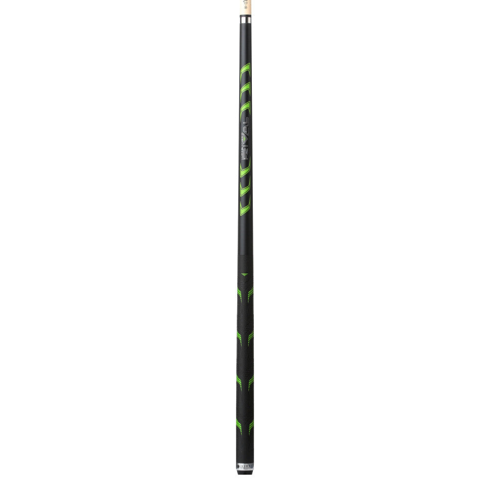 Lucasi Hybrid Rival Black & Metallic Green Matte Finish Cue with Rival G5 Grip