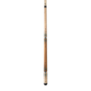 Lucasi LUX64 Pool Cue, Blue stained Maple & White diamonds, Black & Malachite points, Zebrawood handle