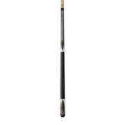 Lucasi LUX66 Pool Cue, Black Oval w/Bocote & White Recon Inlays, Matte Blk Wrapless Handle