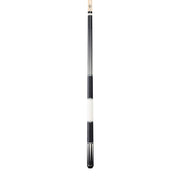 Lucasi LUX67 Pool Cue, Custom White w/Malachite Inlay rings, Black/White Wrapless Handle