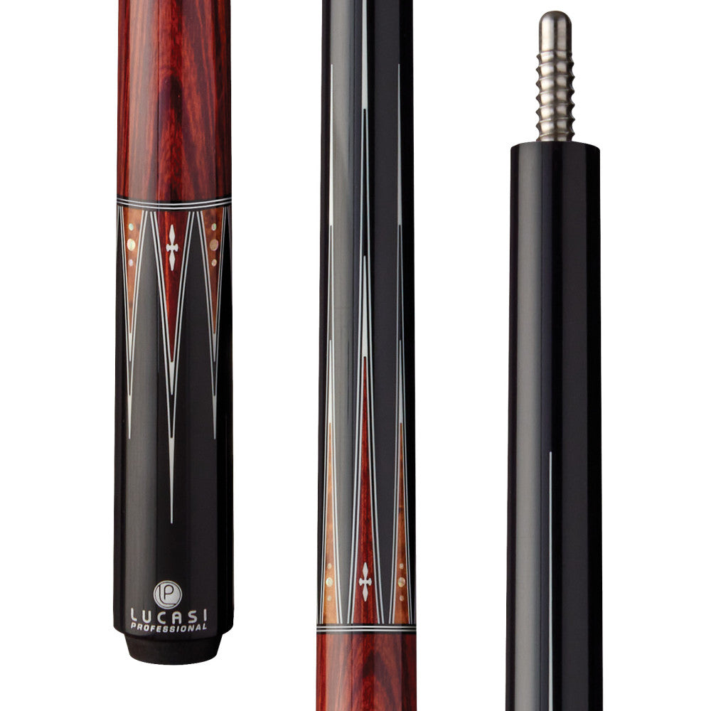 Lucasi Pro, Radial: Mdnght Blck, Thuya, Rengas, White Inlays, Rengas Wrpless Handle, Butt Only