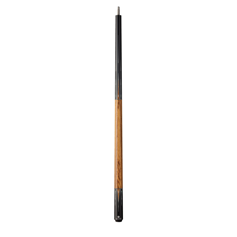 Lucasi Pro, Radial: Mdnght Blck, Ebony, Zbrwd, White Inlays, Zbrwd Wrpless Handle, Butt Only