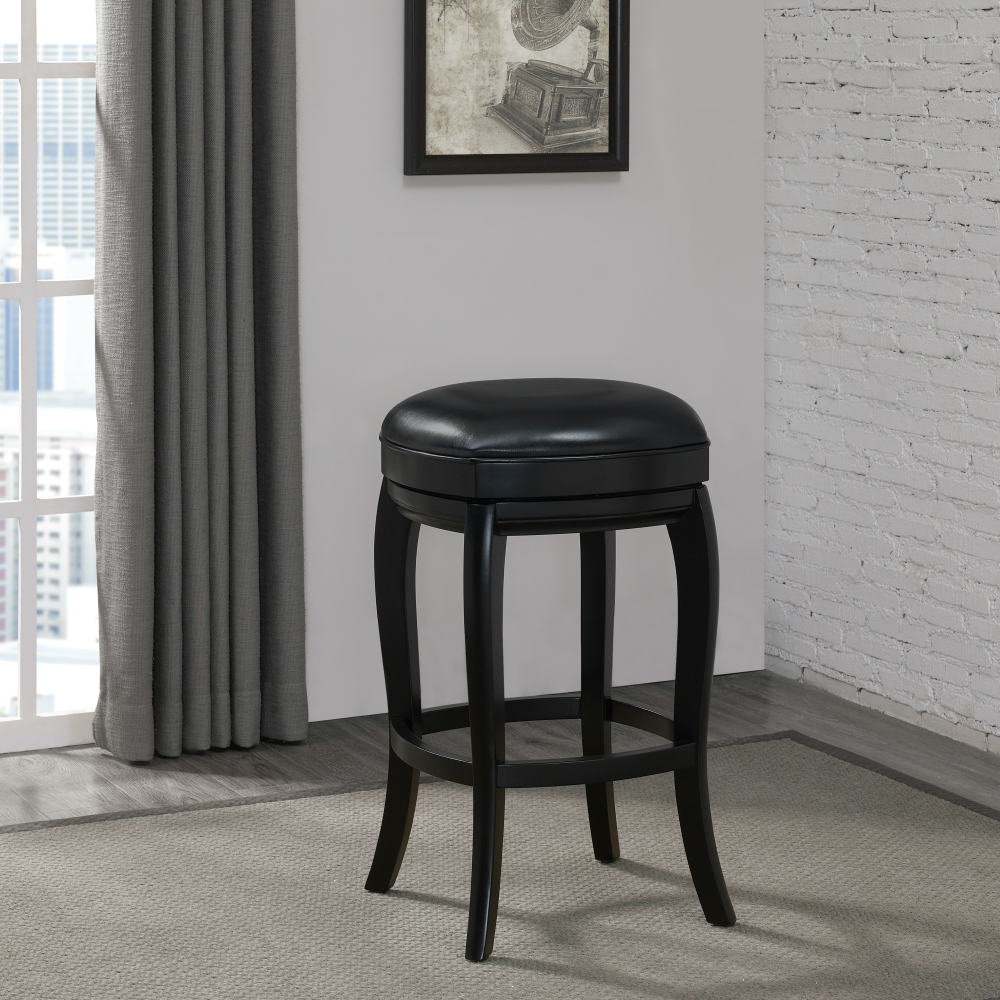 American Heritage® Madrid Stool - Bar Height, Black/Black