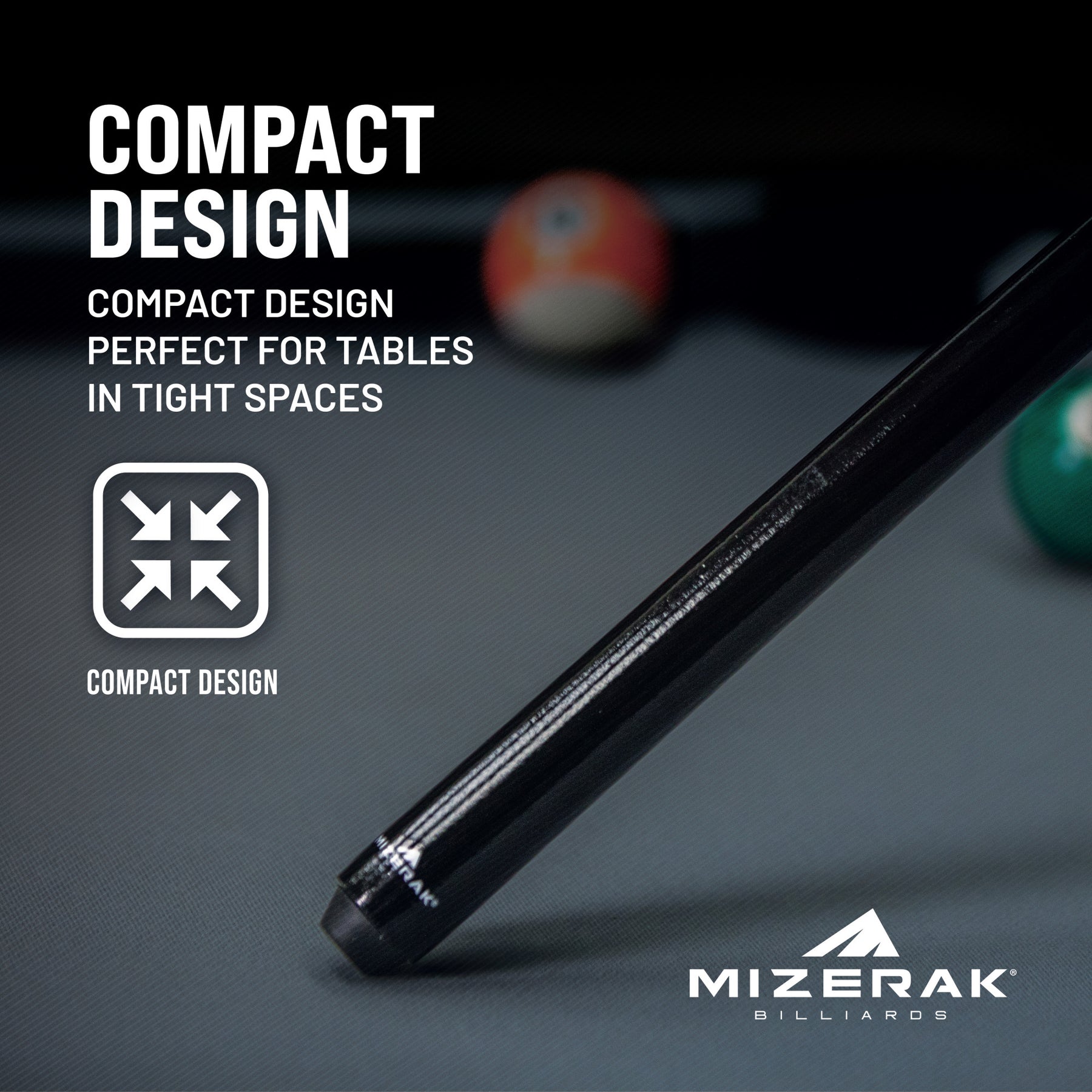40” One-Piece Shorty Cue