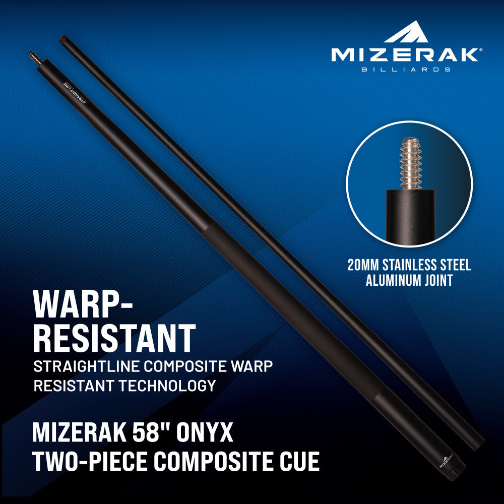 58” Composite Matte Black Cue, Matte Black