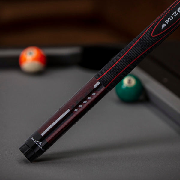 58” Premium Carbon Composite 3D Grip Cue, Burgundy