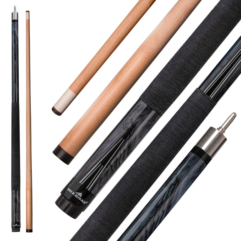 58” Two-Piece Deluxe Maple Cue, Gray