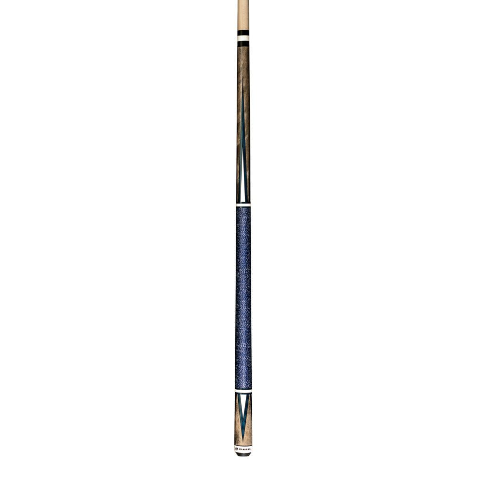 Players 4 Point White Cue with Blue Double Pressed Irish Linen Wrap