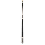 Players Black and White Cue with Leather Embossed Wrap
