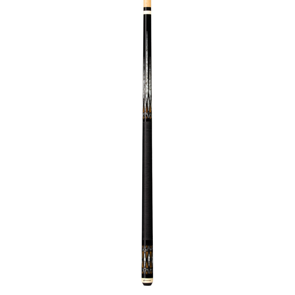 Players Black with White Recon Cue with Black Linen Wrap