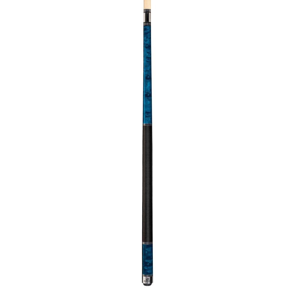 Players Blue Birdseye Cue with Black Linen Wrap