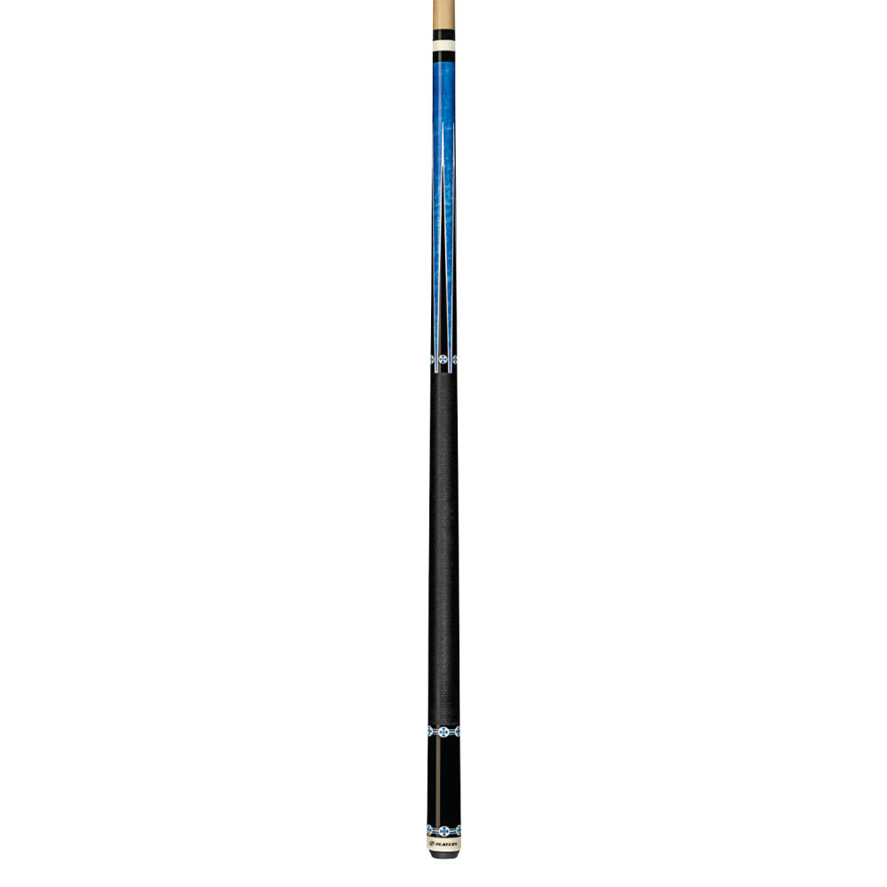Players Blue Maple Cue with Black Linen Wrap