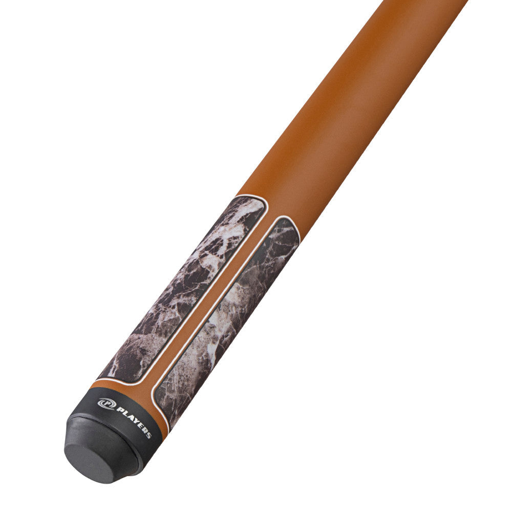 Players Brown Marble with Matte Brown Wrapless Cue