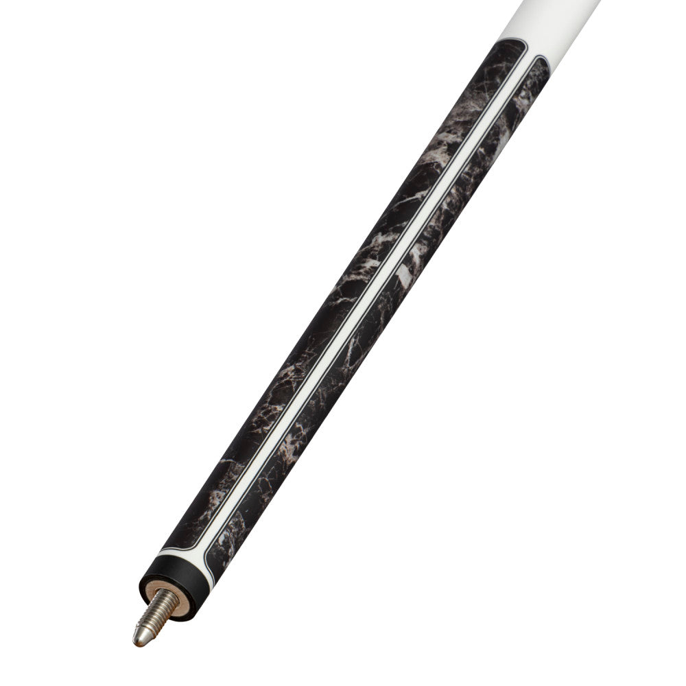Players Brown Marble with Matte White Wrapless Cue