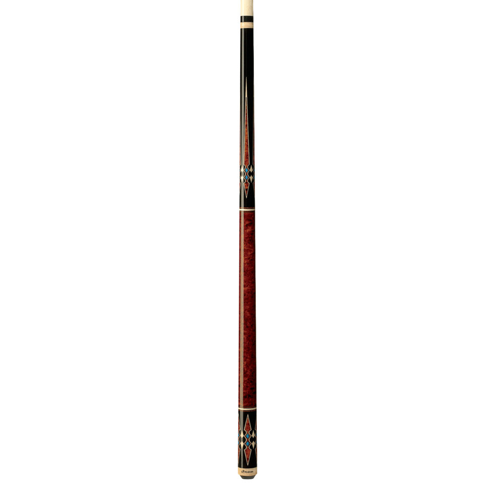 Players Cherry with Blue Recon Wrapless Cue