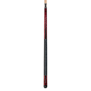 Players Crimson & Black Cue with Black/White Linen Wrap