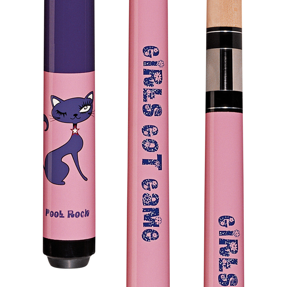 48" YOUTH PNK w/PLE "GIRLSGOTGAME" CAT, WRAPLESS