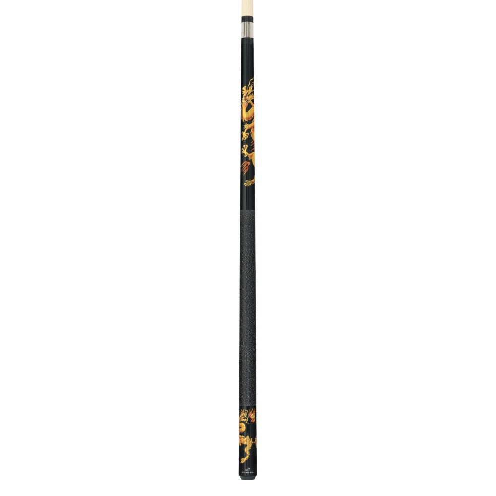 Players Golden Dragons Cue with Black Linen Wrap