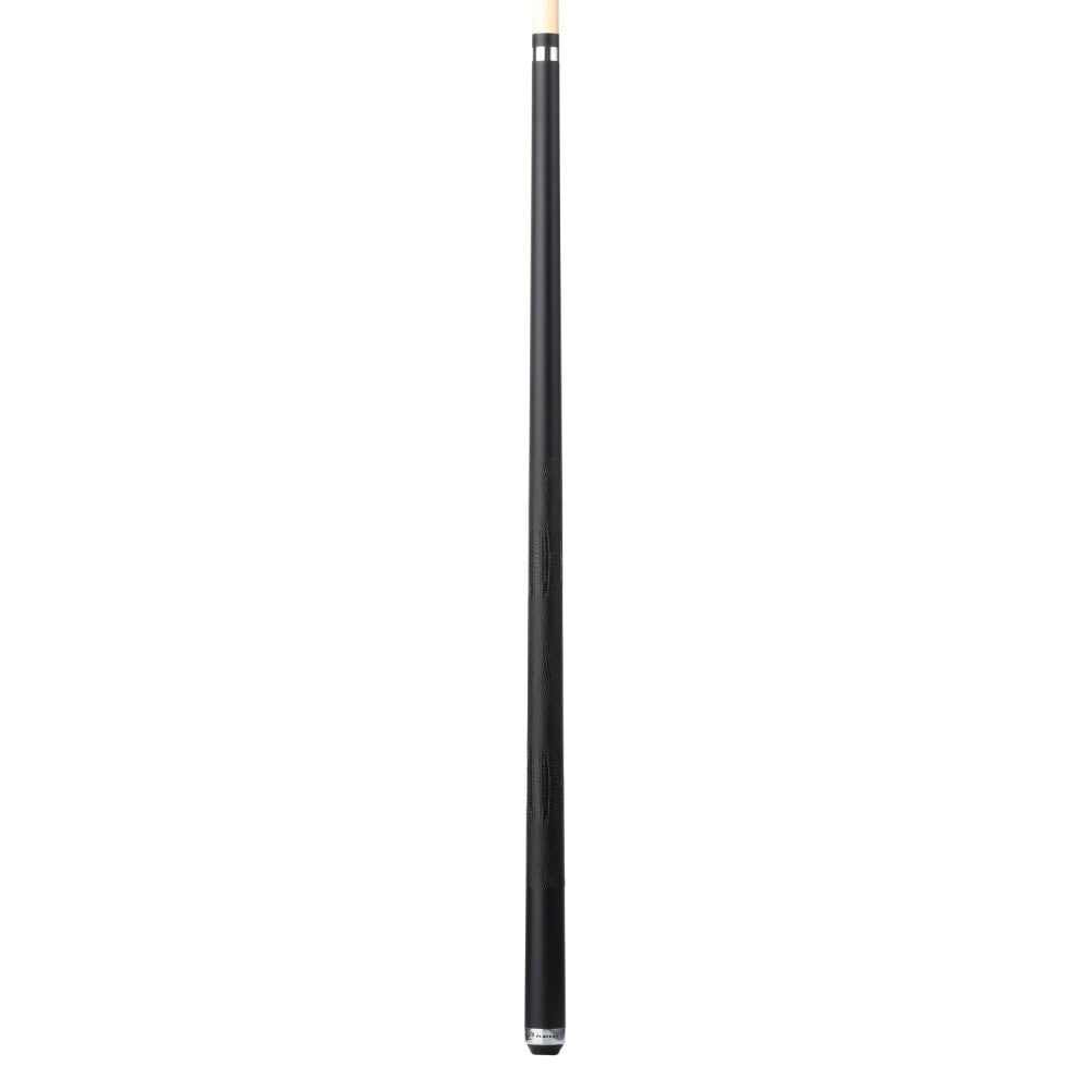 Players Onyx Black Matte Cue with Embossed Leather Wrap