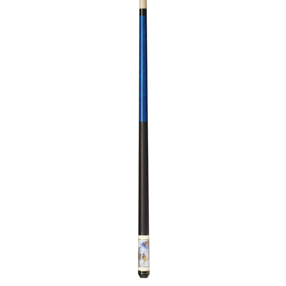 Players Royal Blue Cue with Black Linen Wrap