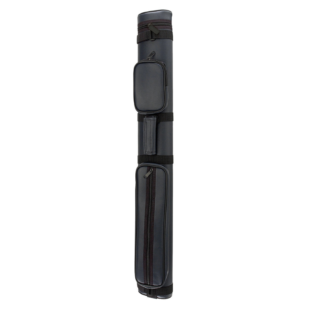 Oval Leatherette Case, Black, 2B/2S, Polyform