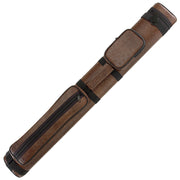 Oval Leatherette Case, Brown, 2B/2S, Polyform