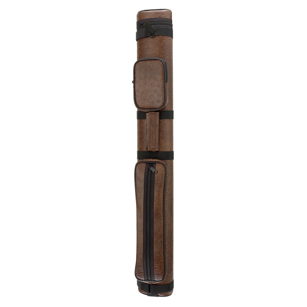 Oval Leatherette Case, Brown, 2B/2S, Polyform