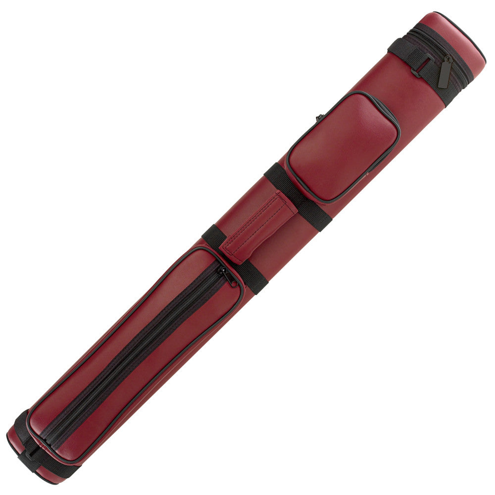 Oval Leatherette Case, Burgundy, 2B/2S, Polyform