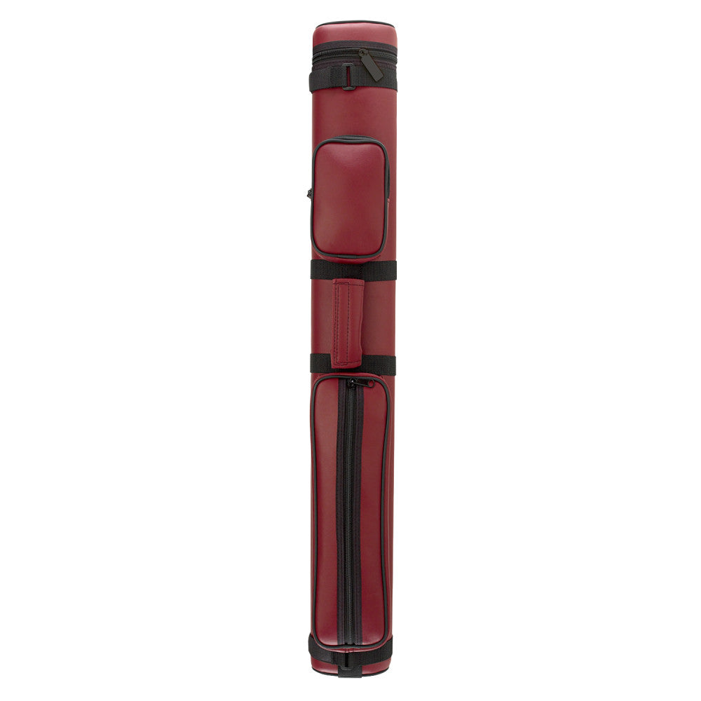 Oval Leatherette Case, Burgundy, 2B/2S, Polyform
