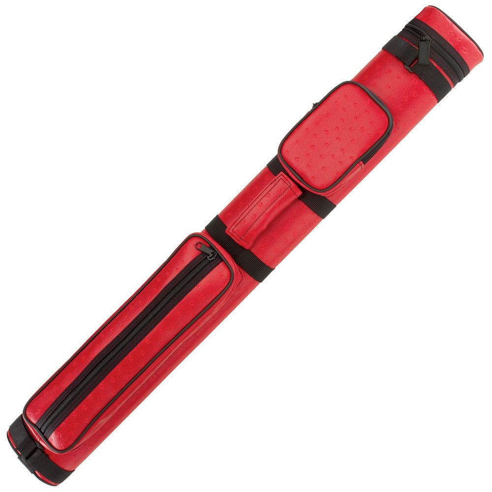 Oval Leatherette Case, Red, 2B/2S, Polyform