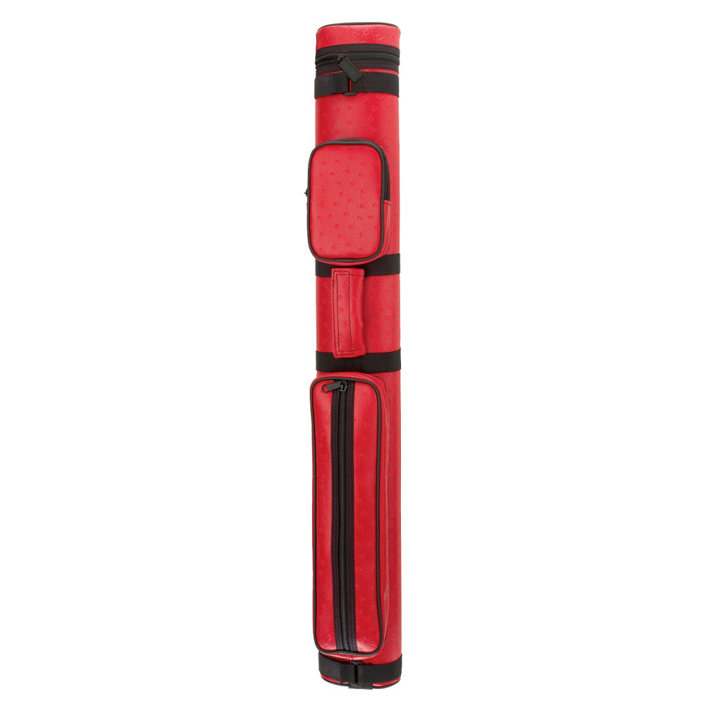 Oval Leatherette Case, Red, 2B/2S, Polyform