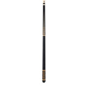 Pure X Midnight Black/Natural Maple and Bocote/Thuya Burl Cue with Black Linen Wrap