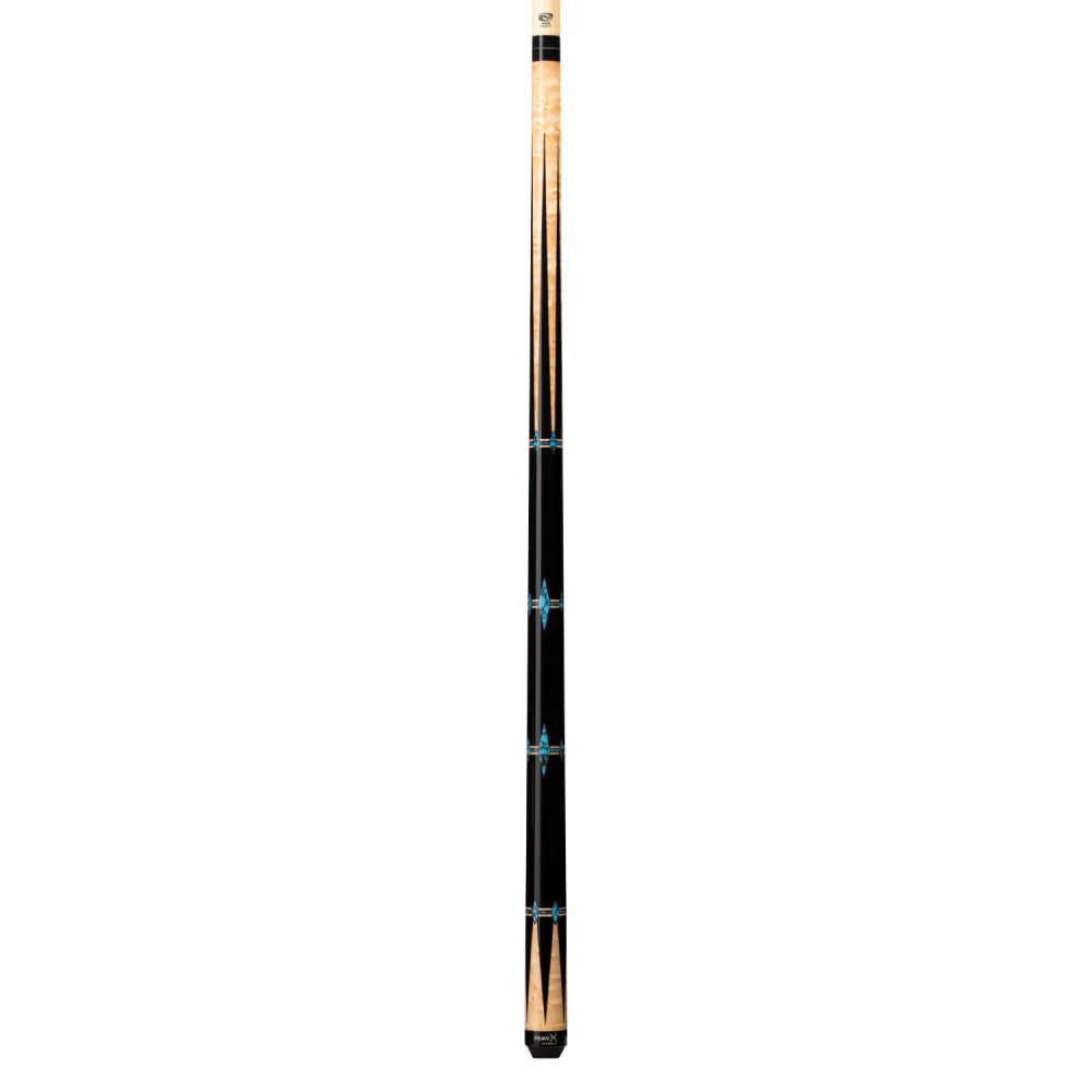 Pure X Natural Birdseye & Black with Blue Recon Wrapless Cue