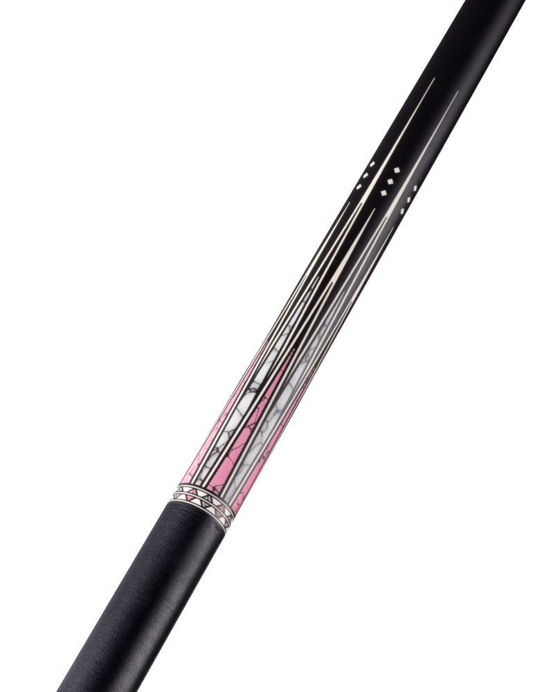 Lucasi Pro, Uni-loc: Mdnght Blck, Zbrwd, Ebony, Mthr-Of-Prl Inlays, Ebony Wrpless Handle, Butt Only