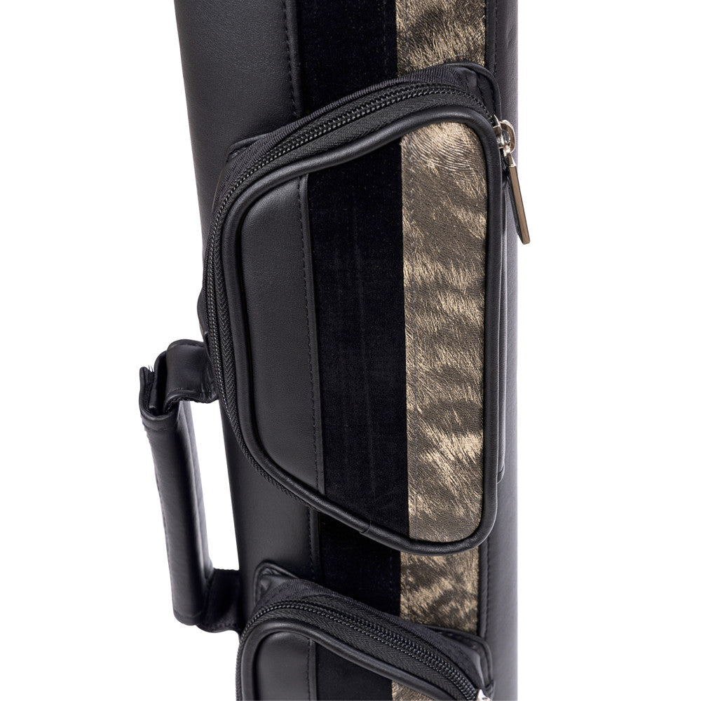 Pure X PXC511 Leatherette 2x2 Hard Case, Black Gunmetal