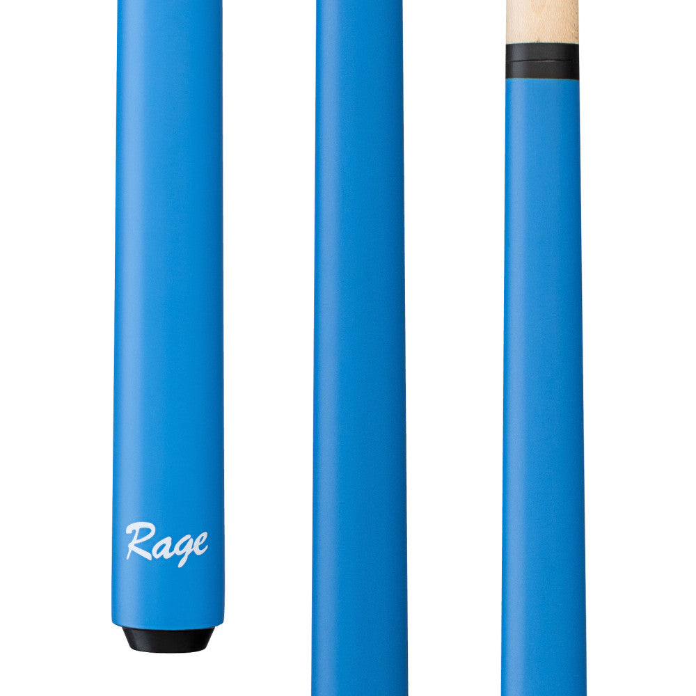 Rage Youth Cue, Wrapless, Matte Electric Blue 52"
