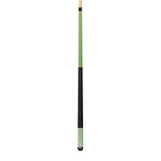 Rage Lime Green Checker Flag Cue with Black Linen Wrap