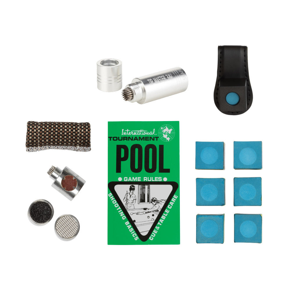 Rage Pre-Packed Max Billiard Cue Kit, Burgundy