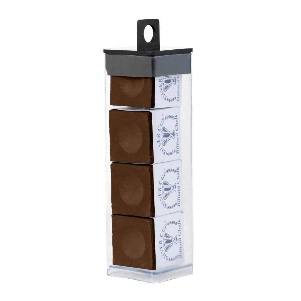 Silver Cup 4-Piece Chalk Tube, Brown