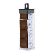 Silver Cup 4-Piece Chalk Tube, Brown