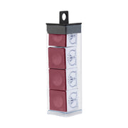 Silver Cup 4-Piece Chalk Tube, Burgundy
