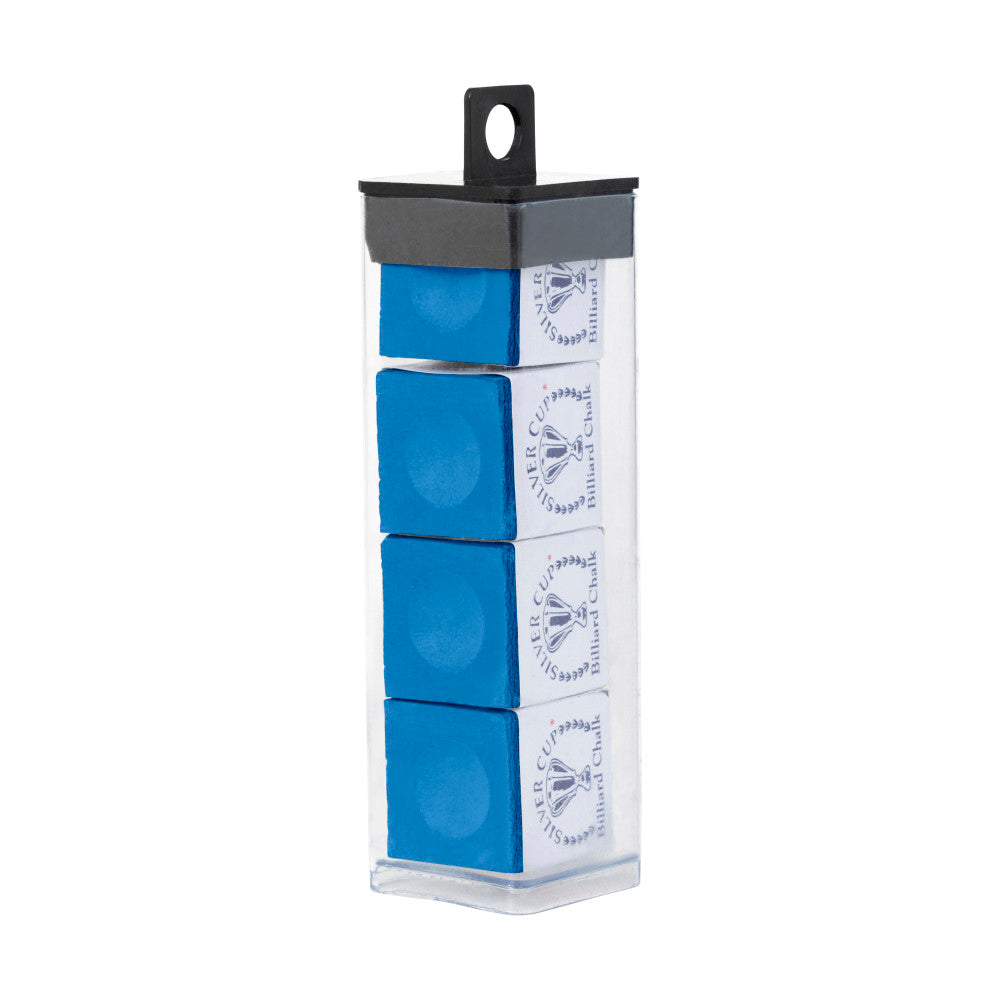 Silver Cup 4-Piece Chalk Tube, Electric Blue