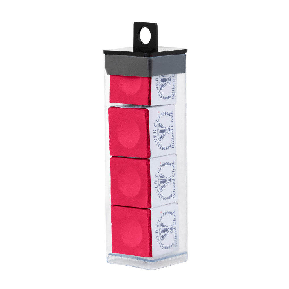 Silver Cup 4-Piece Chalk Tube, Red
