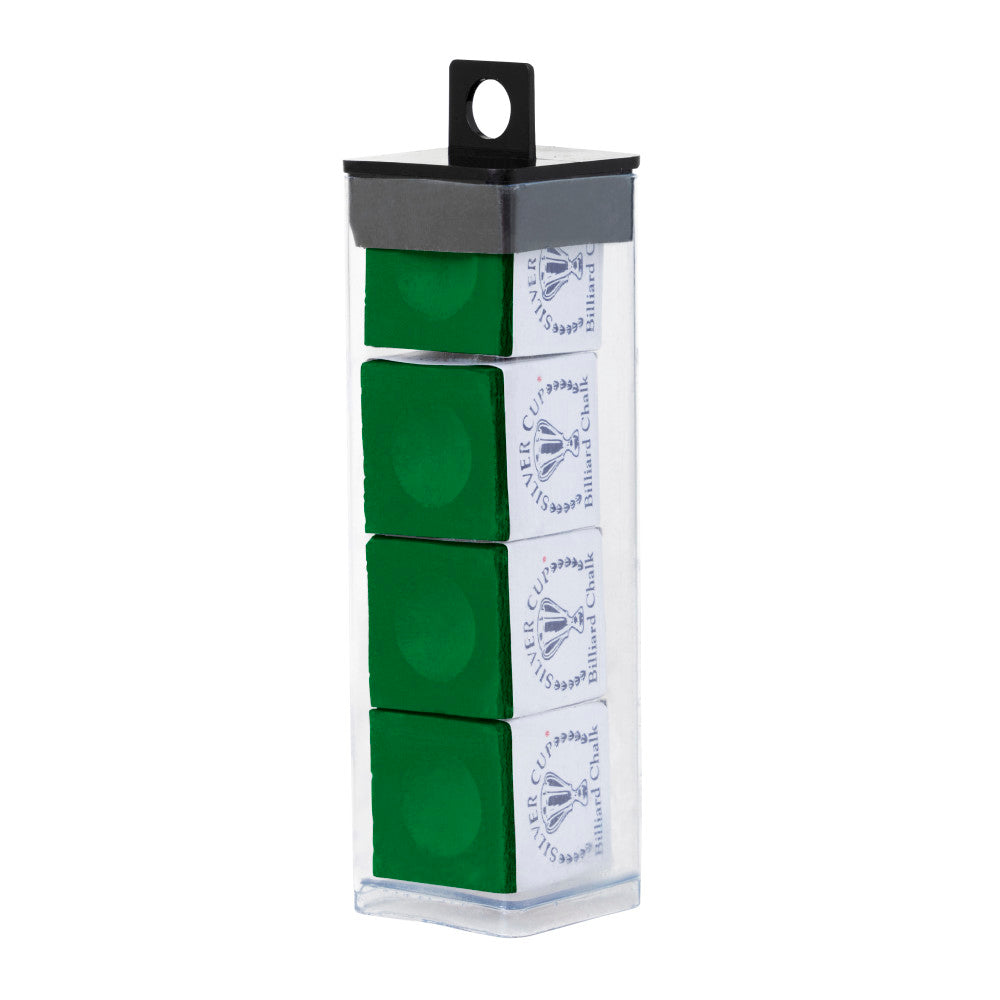 Silver Cup 4-Piece Chalk Tube, Tournament Green
