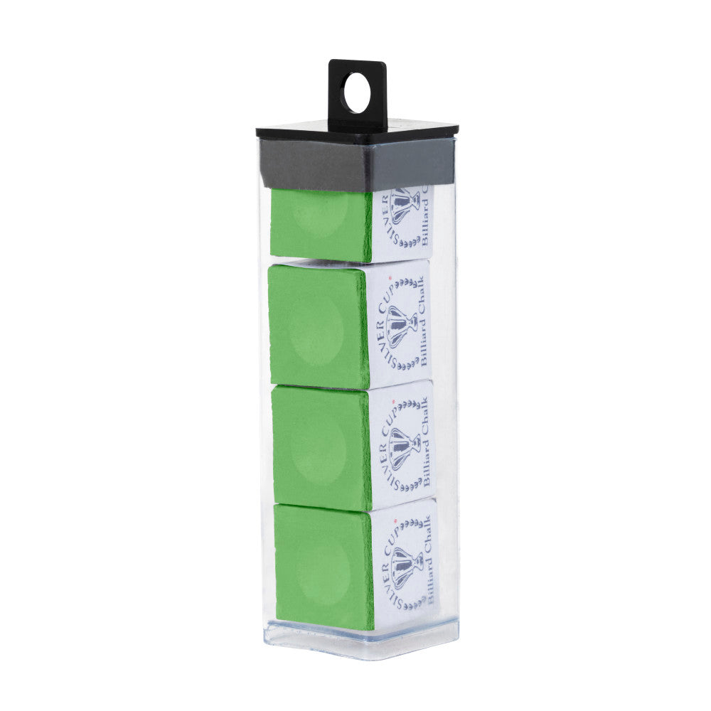 Silver Cup 4-Piece Chalk Tube, Lime Green