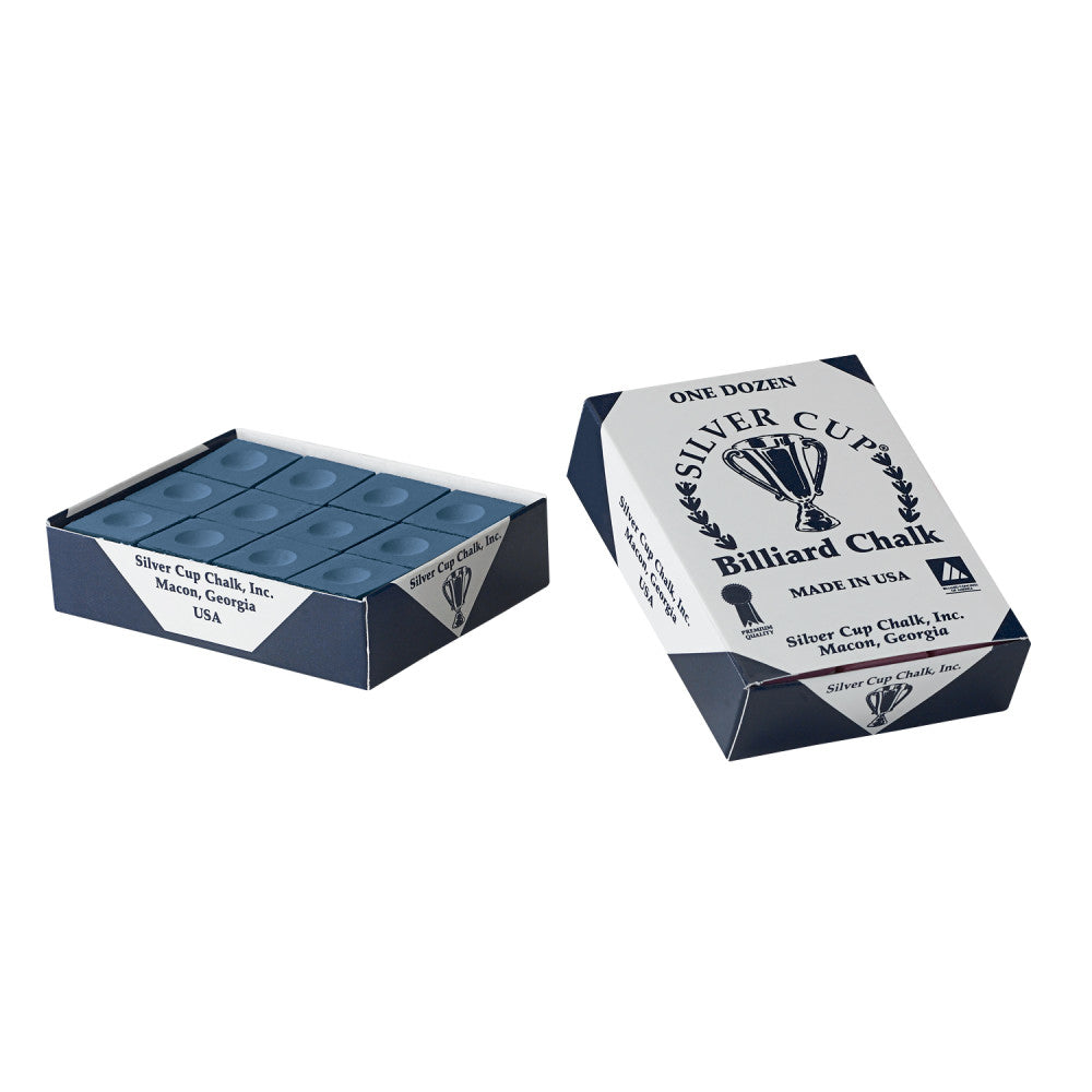 Silver Cup Chalk Dozen (12 pc/box), Electric Blue