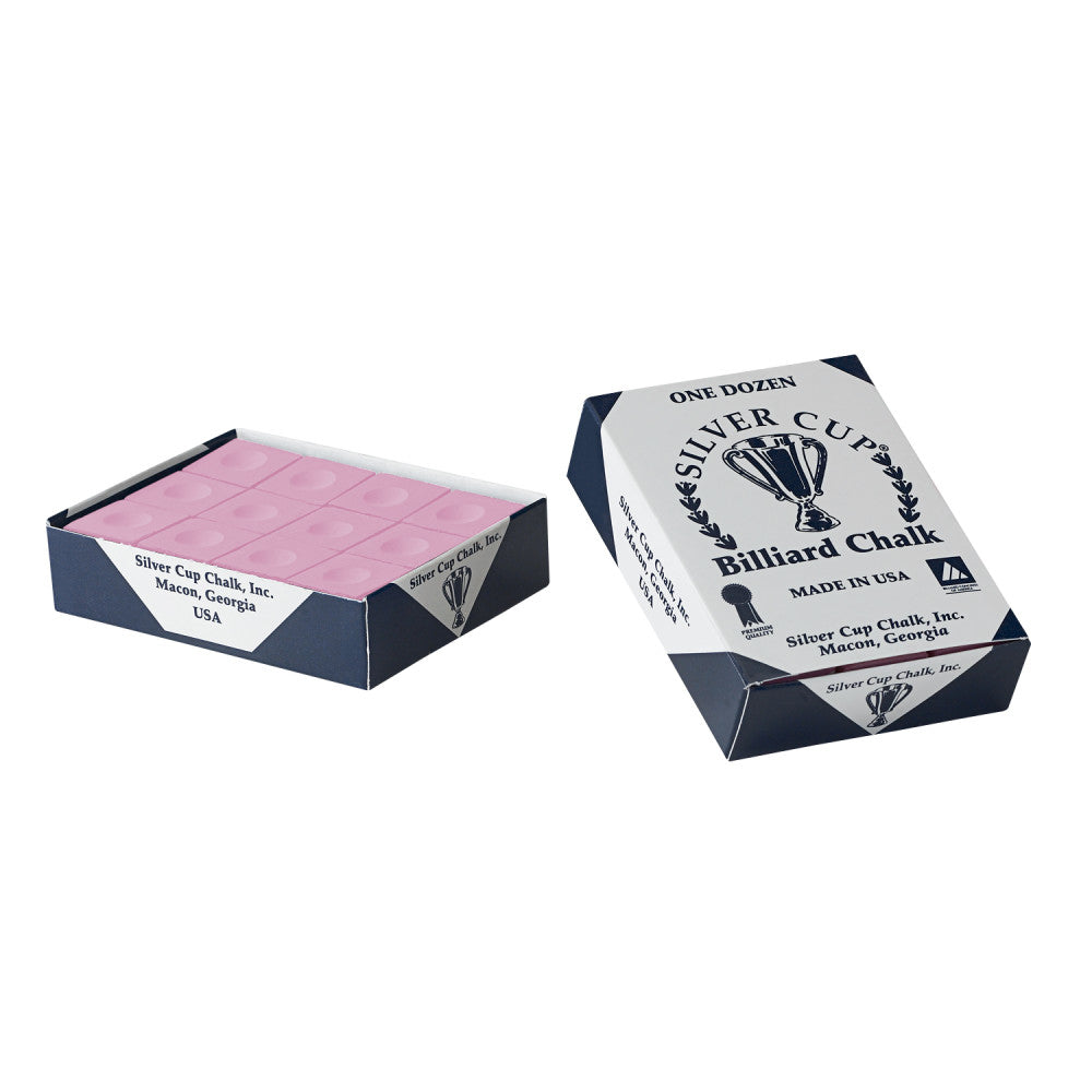 Silver Cup Chalk Dozen (12 pc/box), Pink
