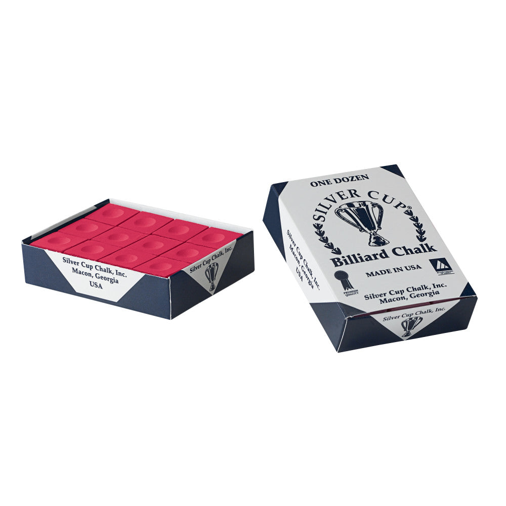 Silver Cup Chalk Dozen (12 pc/box), Red