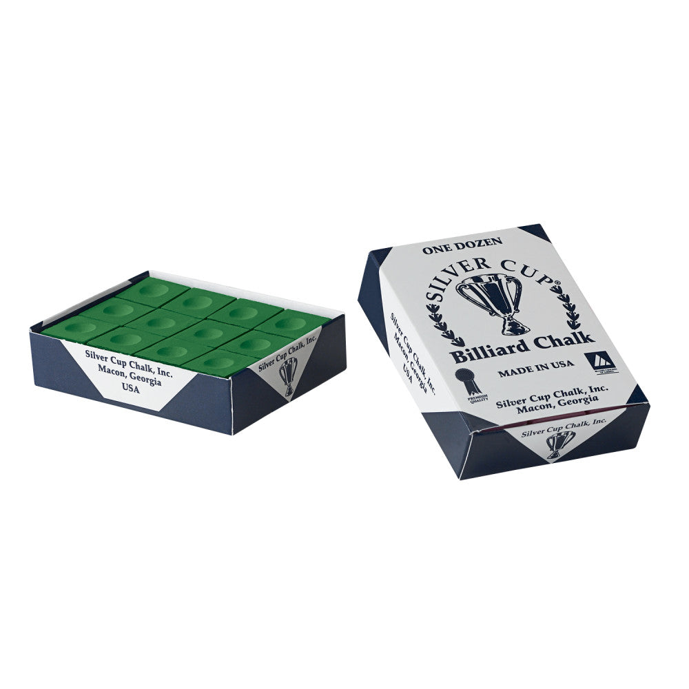 Silver Cup Chalk Dozen (12 pc/box), Tournament Green